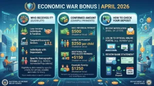Bono de Guerra Económica abril 2026: quiénes lo reciben, monto confirmado y cómo verificar tu depósito