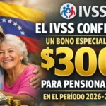 El IVSS confirma un bono especial de $300 para pensionados en el período 2026-2027