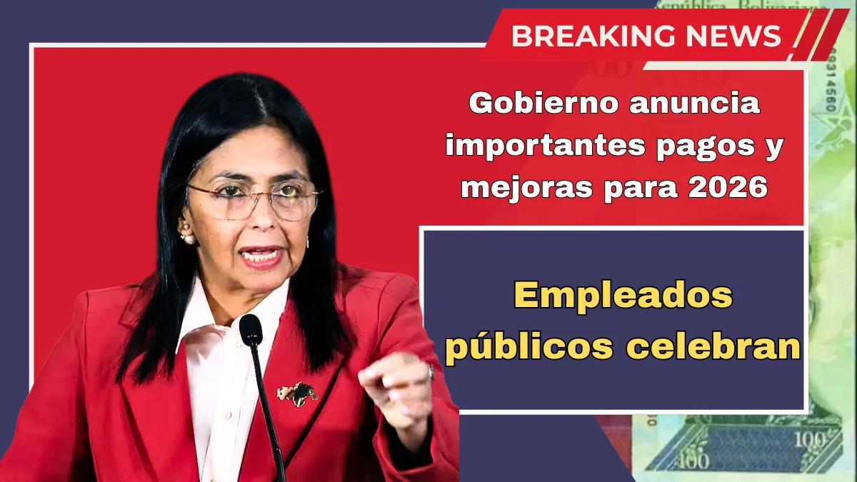 Empleados públicos celebran: Gobierno anuncia importantes pagos y mejoras para 2026
