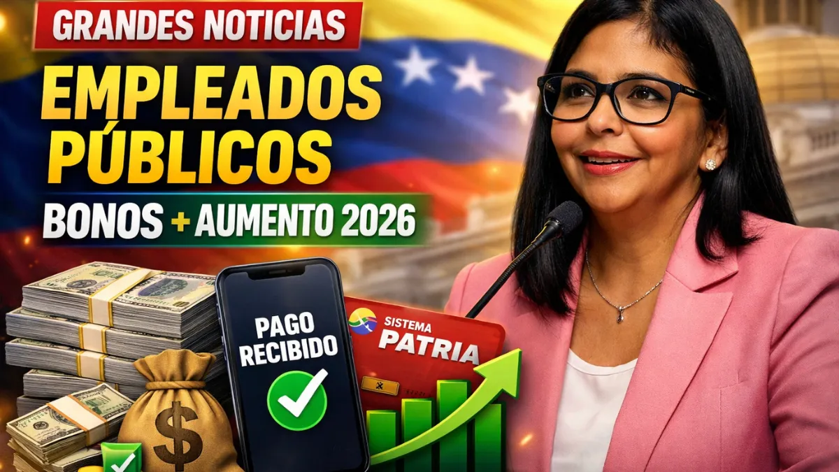 Excelentes noticias para empleados públicos: llegan bonos y aumentos salariales en 2026