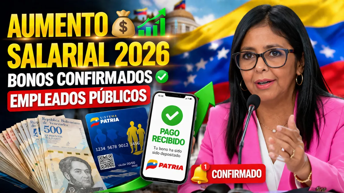 Excelentes noticias para trabajadores públicos en 2026: bonos y aumento salarial confirmado