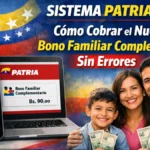 Sistema Patria 2026: Cómo Cobrar el Nuevo Bono Familiar Complementario Sin Errores